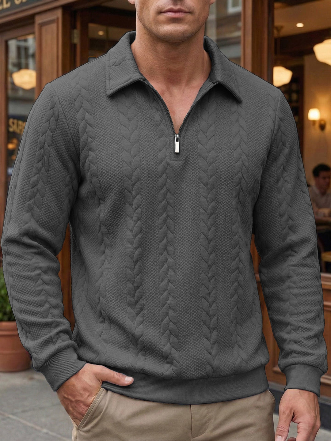 Milano | Italian Quarter Zip Polo